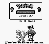 Pokemon Generations (red hack) Title Screen